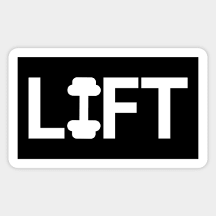 Lift weights logo design Sticker